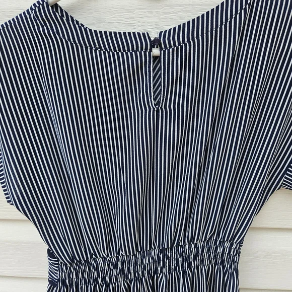Monteau Navy and White Striped Dress - Picture 4 of 6